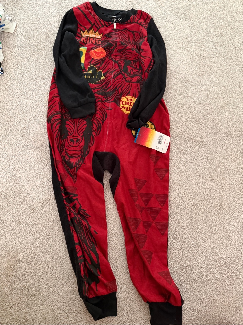 5T onesie pajamas Lion King